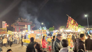 吳沙澤蘭媽祖文化夜市聖誕開幕，繽紛文藝激盪夜空